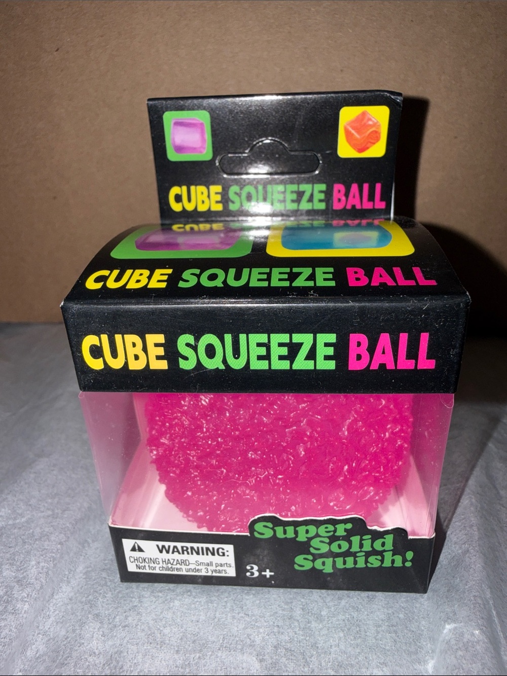 Cube Squeeze Ball - Pink - (Brand Unspecified)